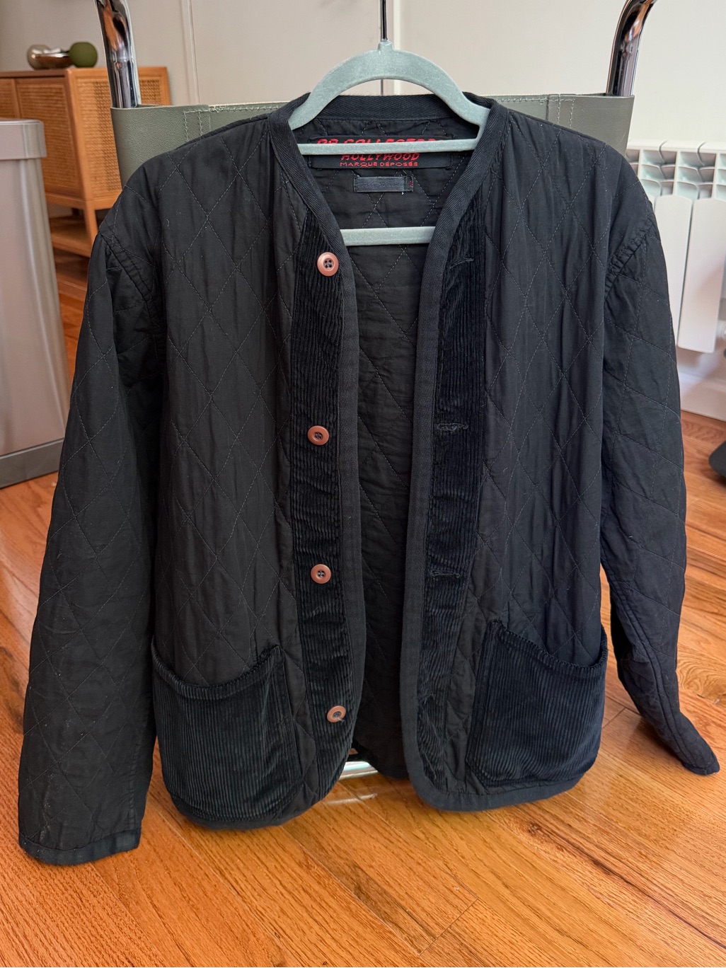 Dr. Collectors Unisex Quilted Bomber Jacket - Black — image 7 of 8